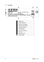 Preview for 8 page of KERN HDB 10K-2XL Operating Manual