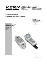 Preview for 1 page of KERN HFC Service Manual