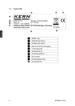 Preview for 6 page of KERN HFM 10T1 Operating Instruction