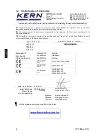 Preview for 8 page of KERN HFT 10T2 Operating Manual