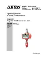 Preview for 1 page of KERN HTS-A Operating Manual