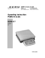 Предварительный просмотр 1 страницы KERN ILT 120K1DM Operating Instructions Manual