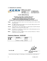 Предварительный просмотр 6 страницы KERN ILT 120K1DM Operating Instructions Manual