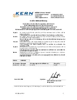 Предварительный просмотр 7 страницы KERN ILT 120K1DM Operating Instructions Manual