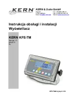 Предварительный просмотр 1 страницы KERN KFA-TM Instruction Manual