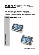 Предварительный просмотр 1 страницы KERN KFB-TAM Operating And Installation Instructions