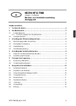 Предварительный просмотр 3 страницы KERN KFE-TNM Operating And Installation Instructions