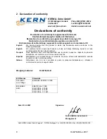 Предварительный просмотр 6 страницы KERN KLB-TM Operating Manual