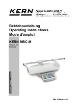 KERN MBC 15K2DM Operating Instructions Manual предпросмотр