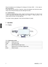 Предварительный просмотр 7 страницы KERN MBD 20K2 Operating Manual