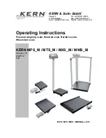 KERN MPS_M Operating Instructions Manual preview