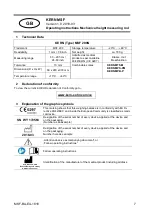 Preview for 2 page of KERN MSF 200N Operating Instructions Manual