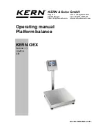 KERN OEX 100K-1HM Operating Manual preview