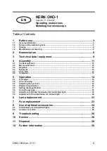 Preview for 3 page of KERN OPTICS OKO 178 Operating Instructions Manual