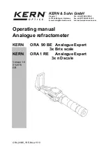 Предварительный просмотр 1 страницы KERN ORA 1 RE Operating Manual