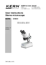 KERN OSE 410 User Instructions preview