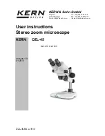 KERN OZL-45 User Instructions preview