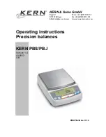 Preview for 1 page of KERN PBJ 1020-3 Operating Instructions Manual