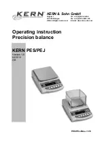 Preview for 1 page of KERN PEJ 220-3M Operating Instruction