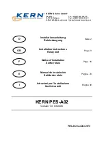 KERN PES-A02 Installation Instructions Manual preview