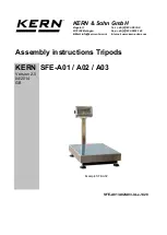 Preview for 1 page of KERN SFE-A03 Assembly Instructions