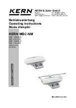 Предварительный просмотр 1 страницы KERN TMBC 15K2DEM-A Operating Instructions Manual