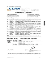 Предварительный просмотр 5 страницы KERN VHE Operating Manual