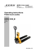 Предварительный просмотр 1 страницы KERN VHM_M Operating Instructions Manual