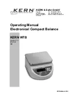 KERN WTB 1,5K0.5IPM Operating Manual предпросмотр