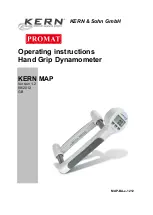 Preview for 1 page of KERN&SOHN PROMAT MAP 130K1 Operating Instructions Manual