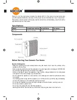 Предварительный просмотр 3 страницы Kero-Sun KCF-70 Instruction Manual