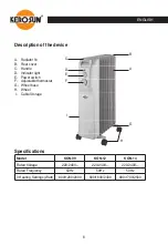 Preview for 6 page of Kero-Sun KON-09 Instruction Manual