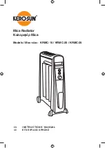 Kero-Sun KRMC-15 Instruction Manual предпросмотр