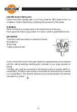 Предварительный просмотр 26 страницы Kero-Sun KSC-960A Instruction Manual