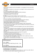 Предварительный просмотр 4 страницы Kero-Sun KTMC-15 Instruction Manual