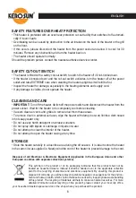 Предварительный просмотр 6 страницы Kero-Sun KTMC-15 Instruction Manual