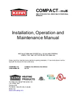 KERR COMPACT-multi Installation, Operation And Maintenance Manual preview