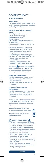 Preview for 3 page of KERR COMPOTHIXO Instructions For Use Manual