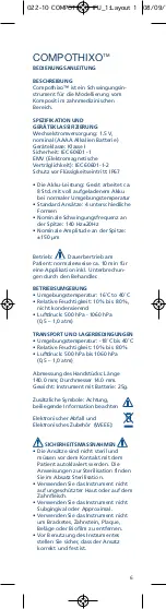 Preview for 8 page of KERR COMPOTHIXO Instructions For Use Manual