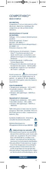 Preview for 13 page of KERR COMPOTHIXO Instructions For Use Manual