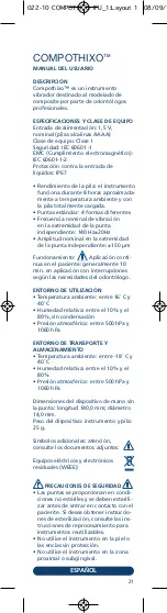 Preview for 23 page of KERR COMPOTHIXO Instructions For Use Manual