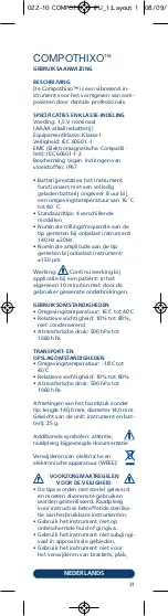 Preview for 33 page of KERR COMPOTHIXO Instructions For Use Manual