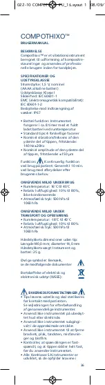 Preview for 38 page of KERR COMPOTHIXO Instructions For Use Manual