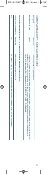 Preview for 47 page of KERR COMPOTHIXO Instructions For Use Manual