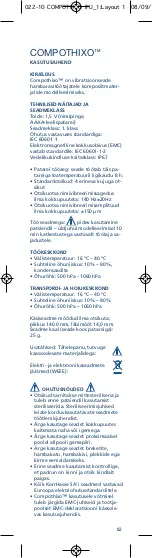 Preview for 84 page of KERR COMPOTHIXO Instructions For Use Manual