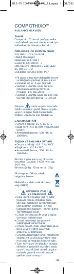 Preview for 122 page of KERR COMPOTHIXO Instructions For Use Manual