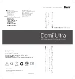 Предварительный просмотр 1 страницы KERR Demi Ultra Instructions For Use Manual