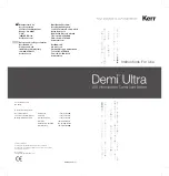 Предварительный просмотр 238 страницы KERR Demi Ultra Instructions For Use Manual