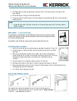 Предварительный просмотр 6 страницы Kerrick D 1012P4 M Safety And Operating Manual