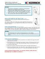 Preview for 7 page of Kerrick D 1012P4 M Safety And Operating Manual